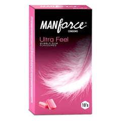 Manforce Ultrafeel - Pack Of 10 Condoms (Bubblegum)