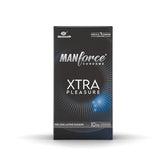 Manforce Xtra Pleasure Xtra Dotted Climax Delay Condoms, Unflavoured, 10 Pcs (Pack Of 1)