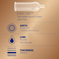 Durex Real Feel Condoms For Men | Latex Free 10 Count Pack Of 3