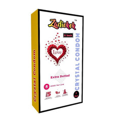 Crystal Dotted Condom For Men (5 Inch) Size (Pack Of 1)
