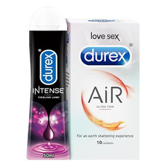 Pleasure Packs (Durex Intense Tingling Lube 50ml, Air 10s)