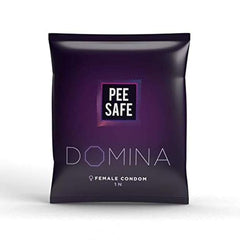 Domina Female Condom With Soft Inner Sponge, No Artificial Made With Natural Rubber Latex Pack Of 2