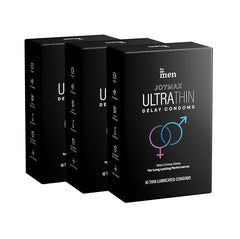 Formen Joymax Ultra Thin Delay Condoms For Men | Super Thin With Lubricant - 10 Count (Pack Of 3)