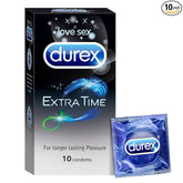 Durex Condoms, Extra Time - 10 Count