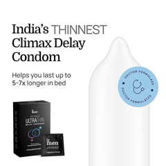 Formen Joymax Ultra Thin Delay Condoms For Men | Super Thin With Lubricant - 10 Count (Pack Of 3)