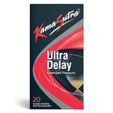Kamasutra Ultra Delay Condom For Men | High Lubrication For Enhanced Pleasure| Combo Pack Of 20