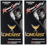 Kamasutra Pleasure Series Condoms For Men, Contains Active Dotted Texture, 20 Premium (Pack Of 2)