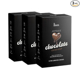 Joymax Chocolate Condoms For Men | Ultra-thin, Smooth & Flavoured Pack Of 3, (10 Sheets Each)