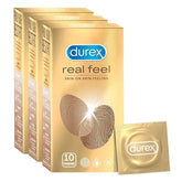 Durex Real Feel Condoms For Men | Latex Free 10 Count Pack Of 3
