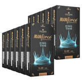 Manforce King Thin Ultra-thin Unflavoured Condoms, 10 Pieces X Pack Of 12