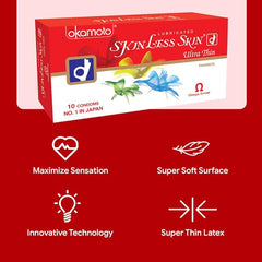 Okamoto Skinless Skin Condoms - Ultra Thin (Okamoto, Japan) (2.00) (No.1 In Japan)