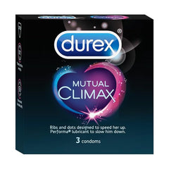 Durex Mutual Climax Condoms For Men & Women - 3 Count |extra Dotted And Ribbed For Pleasure