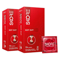 Skore Condoms - 10 Count (Pack Of 2, Not Out)