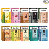 Hotshot Condom Men 100 Pack - Multi-flavored, Ultra Thin, Ribbed & Dotted, Extra Time (Set Of 10)