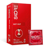 Skore Not Out Dotted Condoms 10's (Pack Of 1)