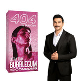 Bold Care 404 Super Ultra Thin Bubblegum Flavored Condoms For Men - 10 Count (Pack Of 1)