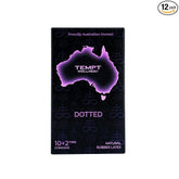 Dotted Condoms For Men Premium Australian Owned Brand Pack Of 12 10+2 Free - Extra Dotted Textured