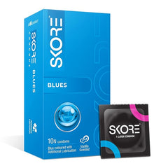 Skore Blue Condoms - 100 Count