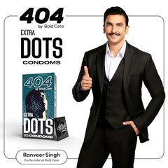 Bold Care 404 Extra Dotted Condom For Men (Pack Of 1 (10 Units)