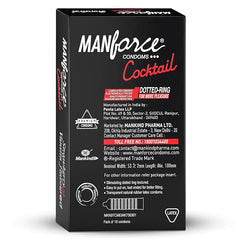 Manforce Cocktail Strawberry & Vanilla Flavoured 20 Count (Pack Of 2)| Double Fun With Flavour