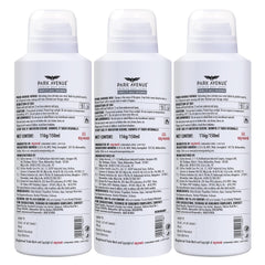 PARK AVENUE 2X VOYAGE + NEO DEODORANT BODY SPRAY FOR MEN 150ML 5.0 FL.OZ. EACH PACK OF 3