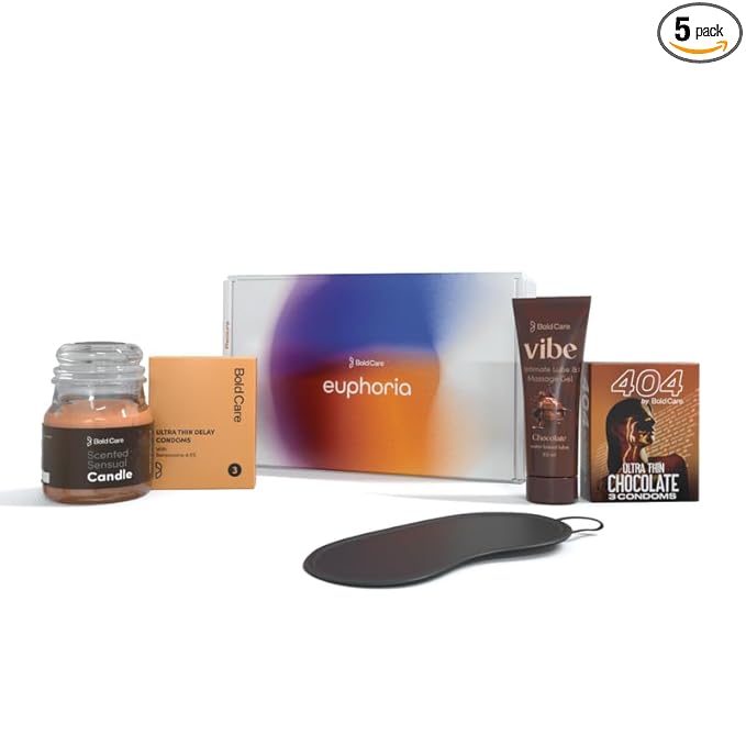 Bold Care Euphoria Couples Kit For Date Nights | Condoms, Lube & Accessories For Memorable Moments