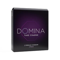 Domina Female Condom With Soft Inner Sponge, No Artificial Made With Natural Rubber Latex Pack Of 2