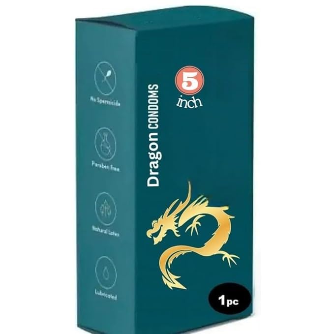 Premium Size Silicone Dragon 5 Inch Condom For Men | Dragon Condom 5 Inch Big Size.