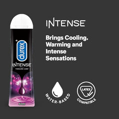 Durex Pleasure Packs (Intense Tingling Lube 50ml, Extra Thin 10s)