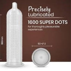 Long Lasting Extra Dotted Condom For Men Latex Condom Standard Size 1 Pcs Set-5007