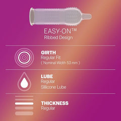 Durex Condoms, Extra Ribbed- 10s (Pack of 3)