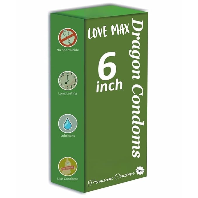 Premium Silicone Dragon Textured 7 Inch Condom | Re Us Able & Wa Sh Able | Skin Color | Pack Of 1