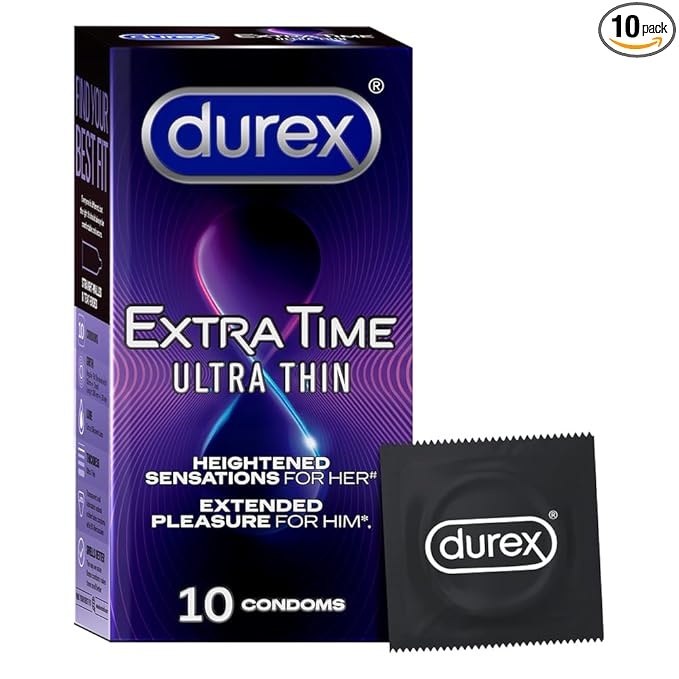 Durex Extra Time Ultra Thin Condom 10 Count