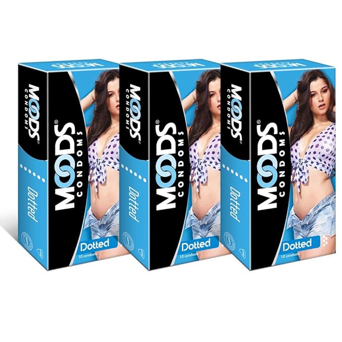Moods Dotted Condom - 10 Pieces (Pack Of 3)