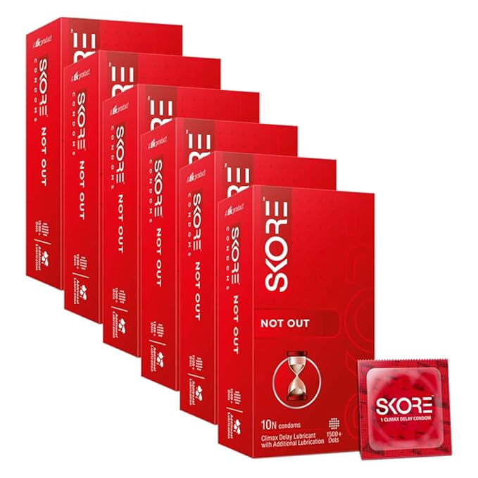Skore Condoms - 10 Count (Pack Of 6, Not Out)