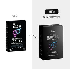 Formen Joymax Ultra Thin Delay Condoms For Men - 10 Count | Super Thin - 10 Count (Pack Of 2)