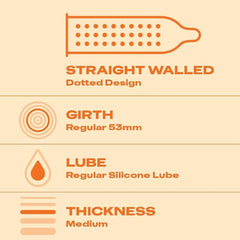 Pleasure Packs (Durex Intense Tingling Lube 50ml, Extra Dots 10s)
