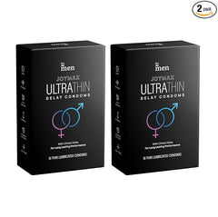 Formen Joymax Ultra Thin Delay Condoms For Men - 10 Count | Super Thin - 10 Count (Pack Of 2)