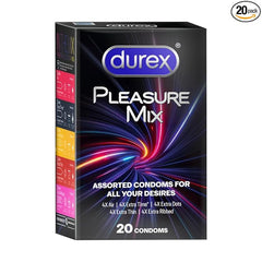 Durex 5 In 1 Pleasure Pack | Assorted Condoms | 20 Units