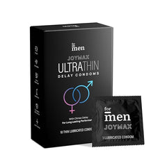 Formen Joymax Ultra Thin Delay Condoms For Men | Super Thin With Lubricant - 10 Count (Pack Of 3)