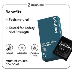 Bold Care Multi-textured Condoms (Pack Of 3)