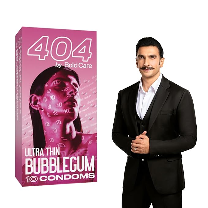 Bold Care 404 Super Ultra Thin Bubblegum Flavored Condoms For Men - 10 Count (Pack Of 1)