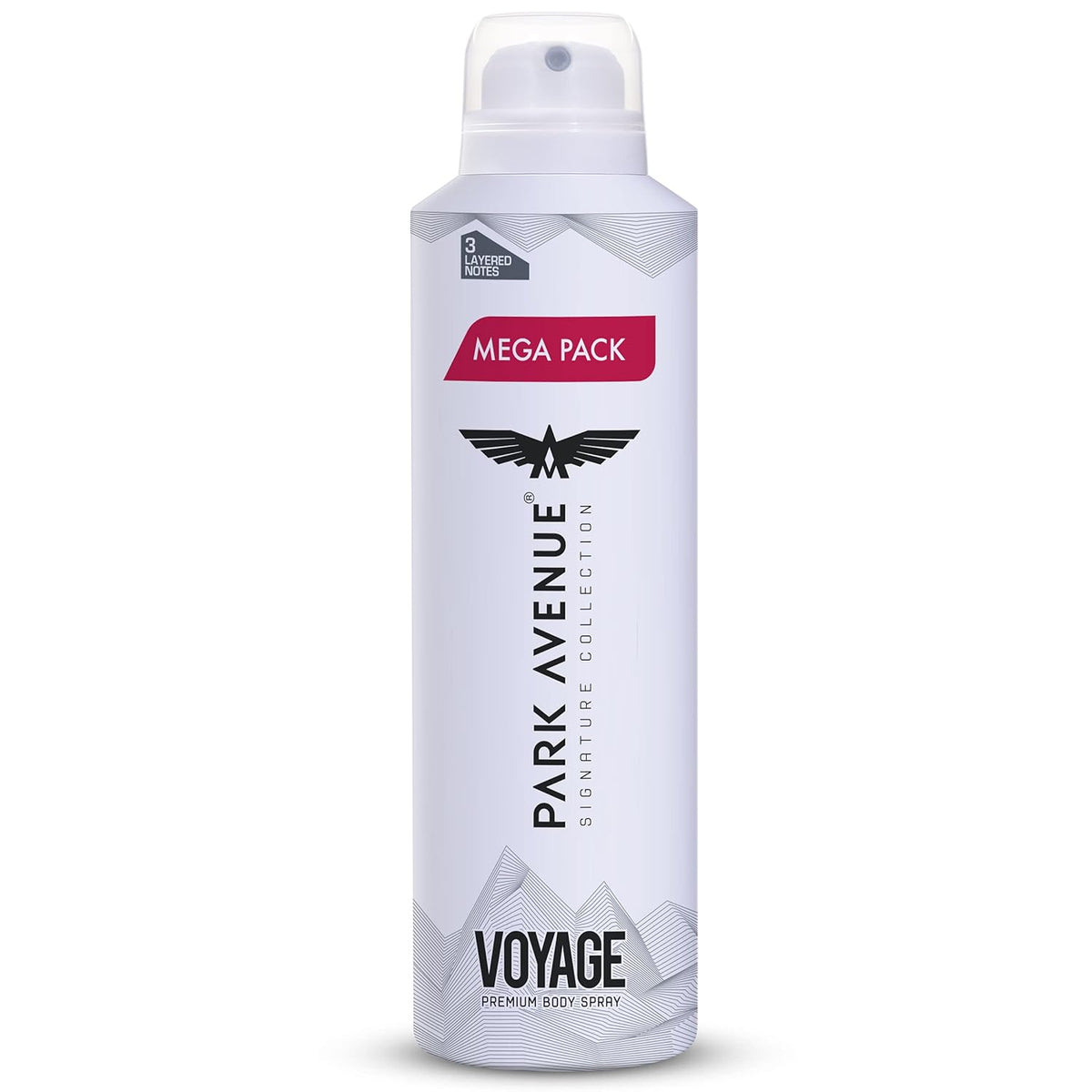 PARK AVENUE VOYAGE DEODORANT BODY SPRAY FOR MEN 220ML 7.4 FL.OZ. SIGNATURE COLLECTION | 3 LAYERED NOTES