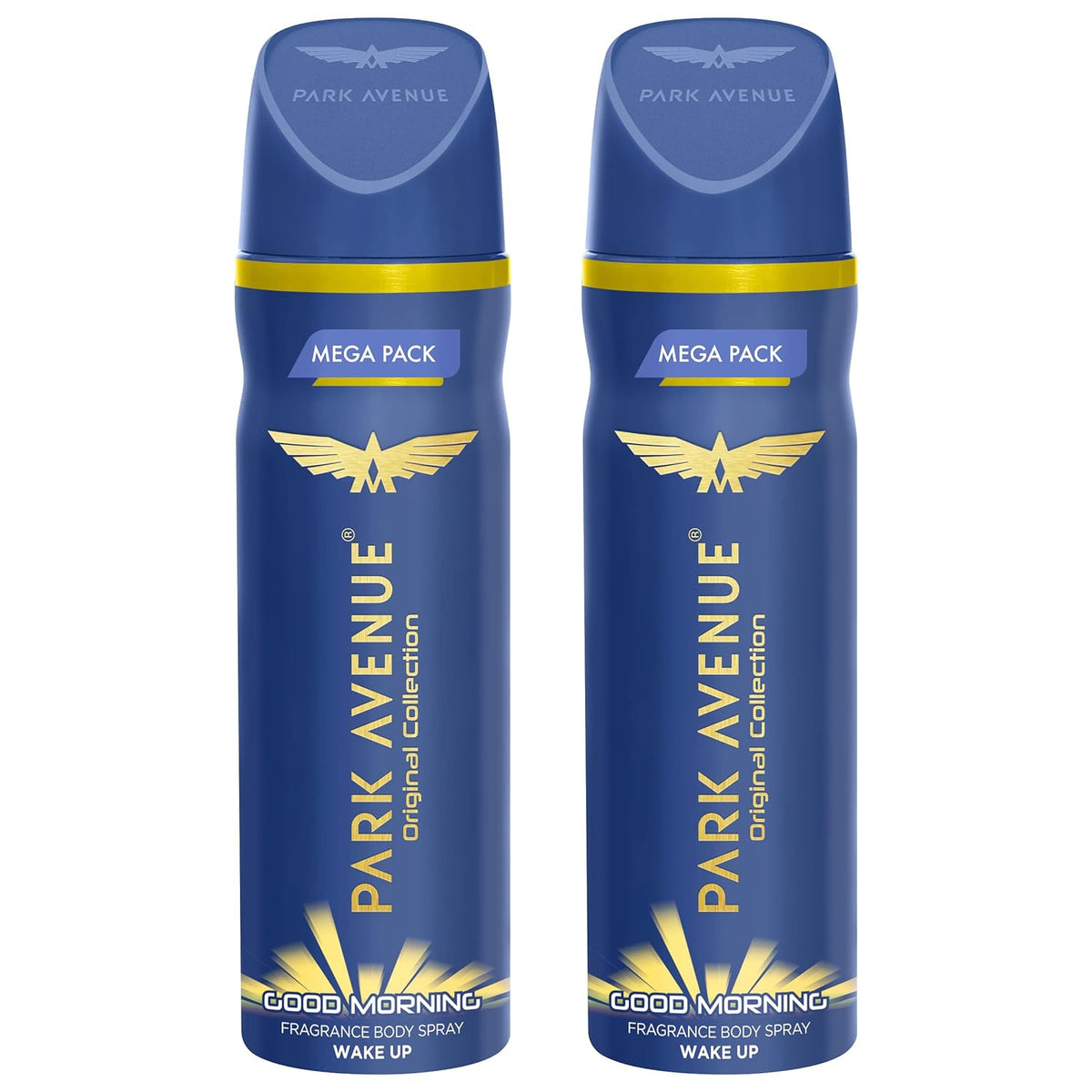 PARK AVENUE MEGA PACK GOOD MORNING DEODORANT BODY SPRAY FOR MEN 220ML 7.4 FL.OZ. EACH PACK OF 2