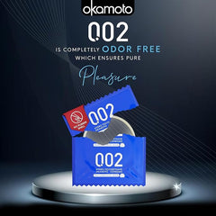 Okamoto 0.02 - Japan's Best | Thinnest Condom In India | Non Latex Pu Condom | Super Thin