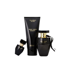 VICTORIA'S SECRET VERY SEXY NIGHT EDP 1.7 + 2.5 FL.OZ. + LOTION 3.4 FL.OZ. COMBO OF 3 PCS FOR WOMEN