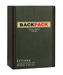 ESTIARA BACKPACK GREEN EAU DE TOILETTE FOR MEN 100ML 3.4 FL.OZ.